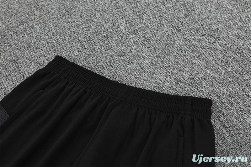 25/26 AC Milan Black Camouflage Half Zipper Jacket+Long Pants