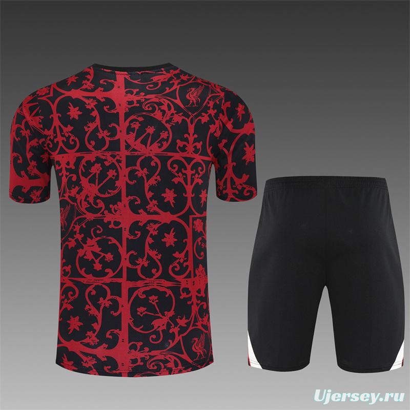25/26 Liverpool Red Camouflage Short Sleeve Jersey+Shorts with XS
