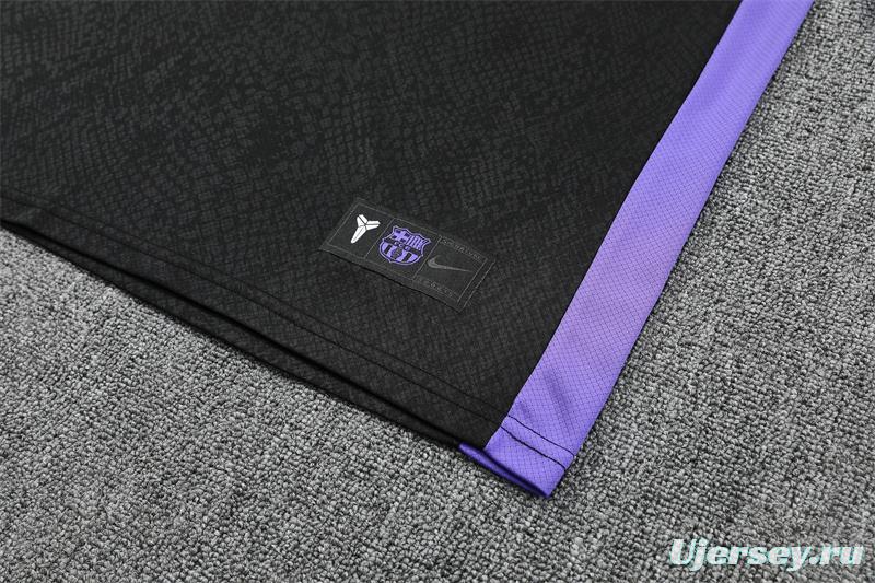 25/26 Barcelona Black Joint Edition with XS Short Sleeve+Soccer Shorts