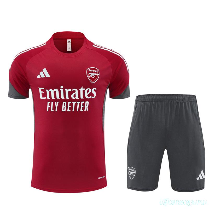 25/26 Arsenal Red Short Sleeve with XS  Short Sleeve Jersey+Shorts