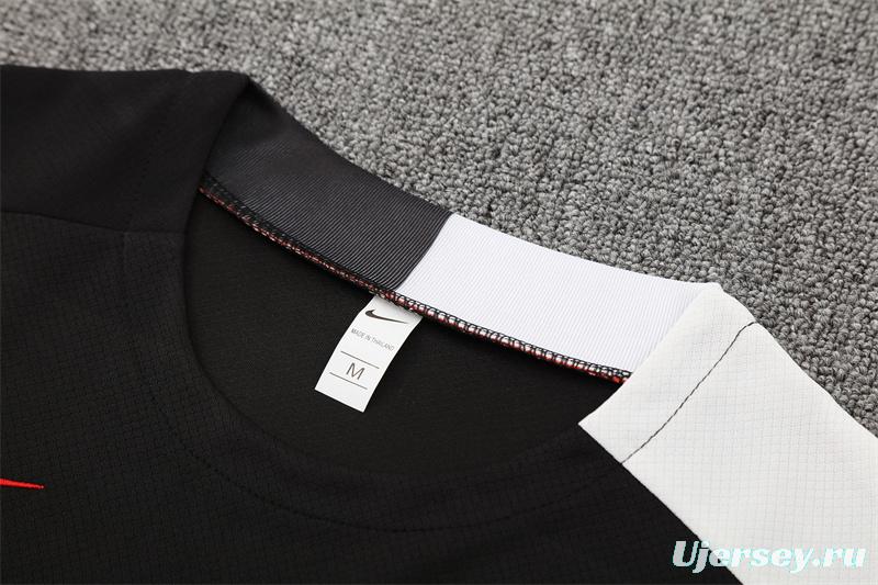 25/26 PSG Black T90 with XS Short Sleeve+Soccer Shorts