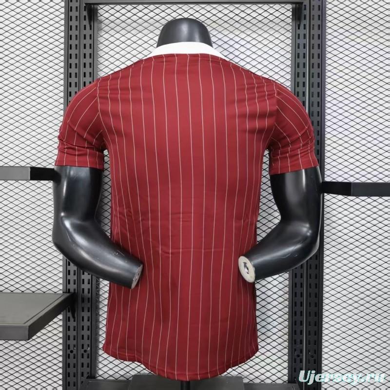 Player Version 25/26 Ajax Wine Adidas Original Casual Jersey