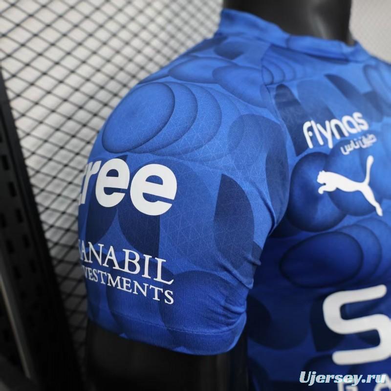 Player Version 25/26 Al Hilal Pre-Match Blue Jersey