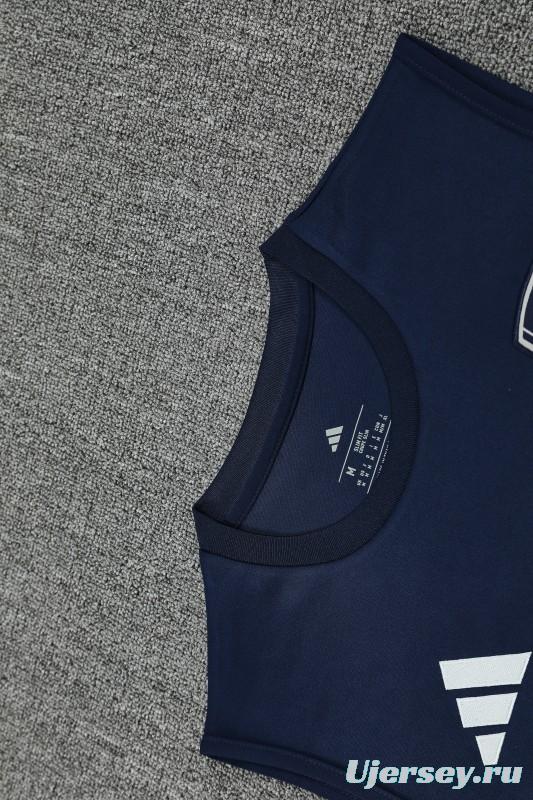 25/26 Real Madrid Navy Vest Jersey+Shorts
