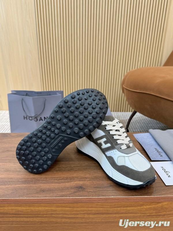 Hogan H-STRIPES Series Couple Thick Sole Dad Shoes Leisure Sneakers - LY00370/LY00380