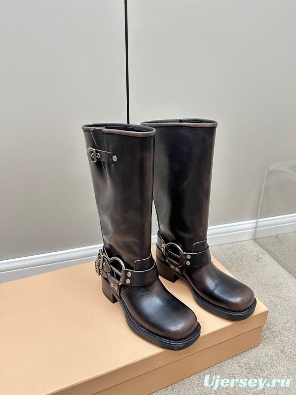 Miu Miu Fall/Winter 2025 Limited Edition Punk Style Martin Boots - LY00500