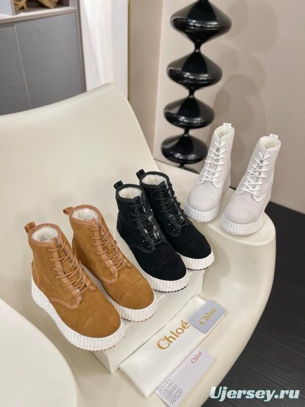 Chloe 2025 SS New Snow Boots with Lightweight Rubber Sole - LY00350