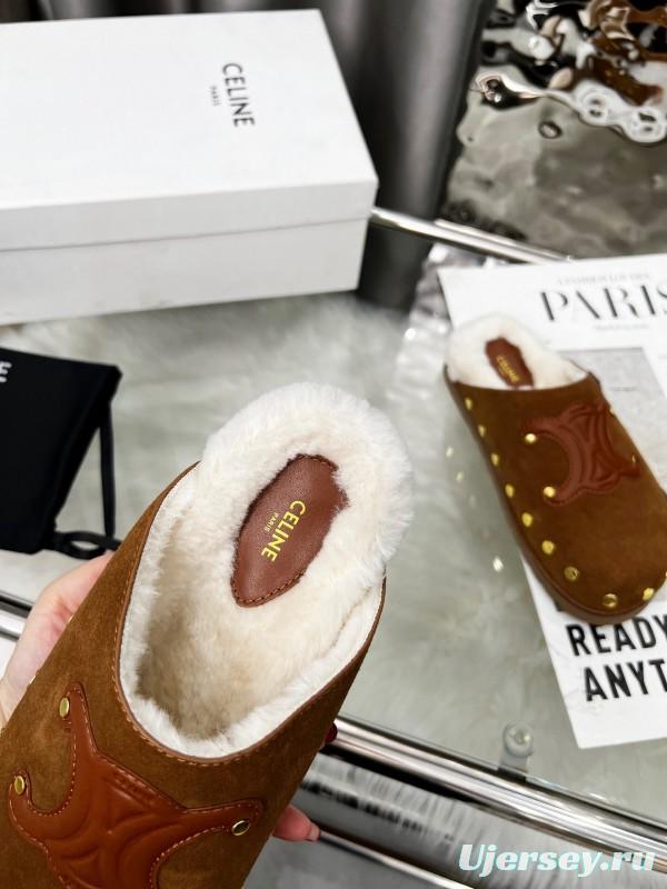 CELINE 2025/ss Studded Birkenstock Sandals - LY00270