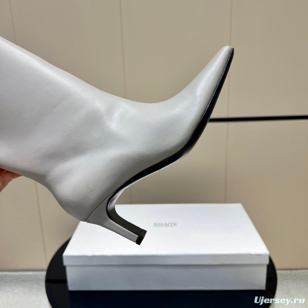 Khaite 2025 SS Square Toe Slip-On High Boots - KFY00490