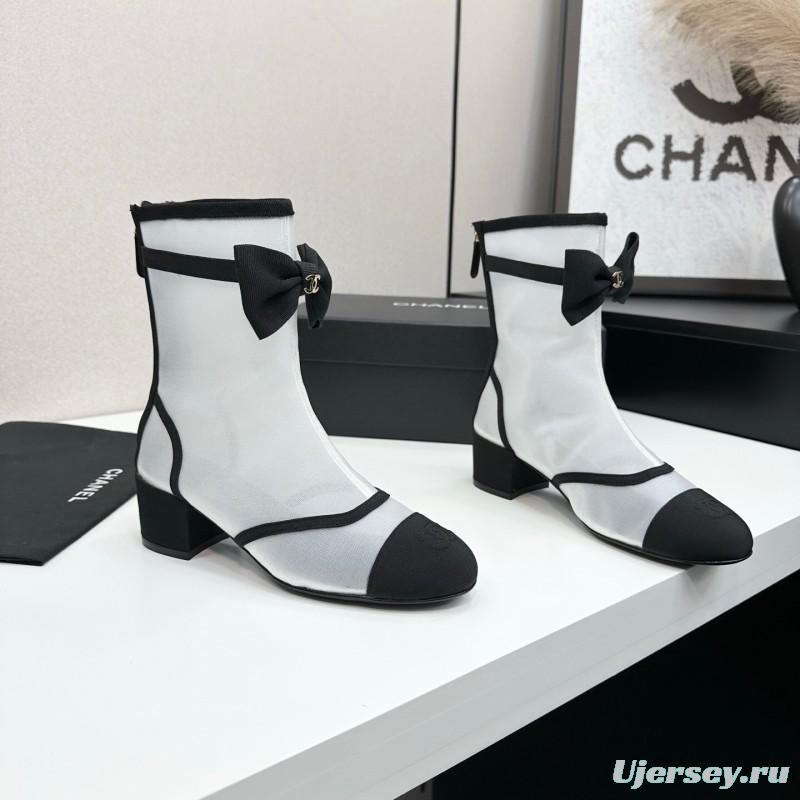 Chanel 2025 SS Classic Bow Ankle Boots - LY00