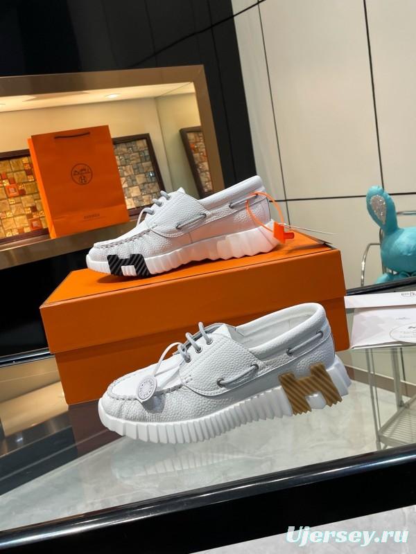 Hermès Classic Casual Sports Shoes with Exaggerated H Logo and Heightening Design - LY00300