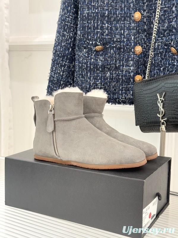 ALAIA Minimalist Side Zipper Retro Snow Boots - KFY00320