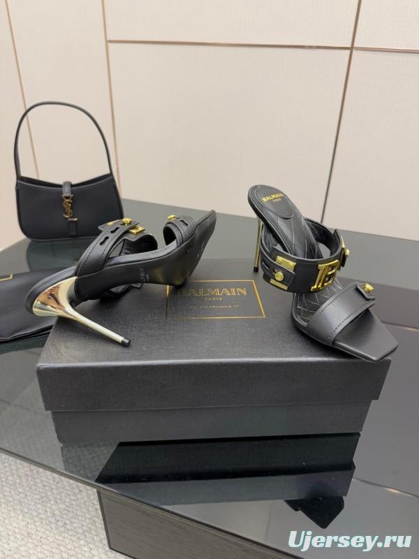 Balmain Metal Heel High Heel Sandals - KFY00320