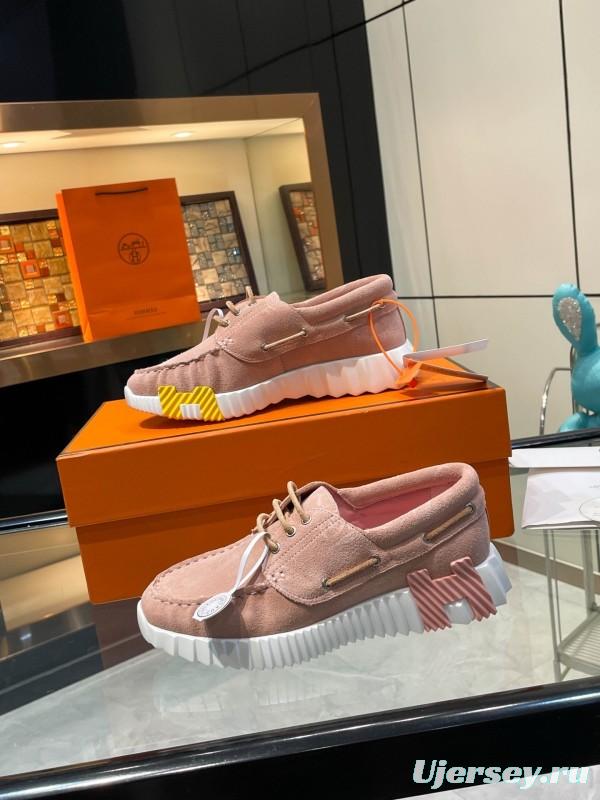 Hermès Classic Casual Sports Shoes with Exaggerated H Logo and Heightening Design - LY00300