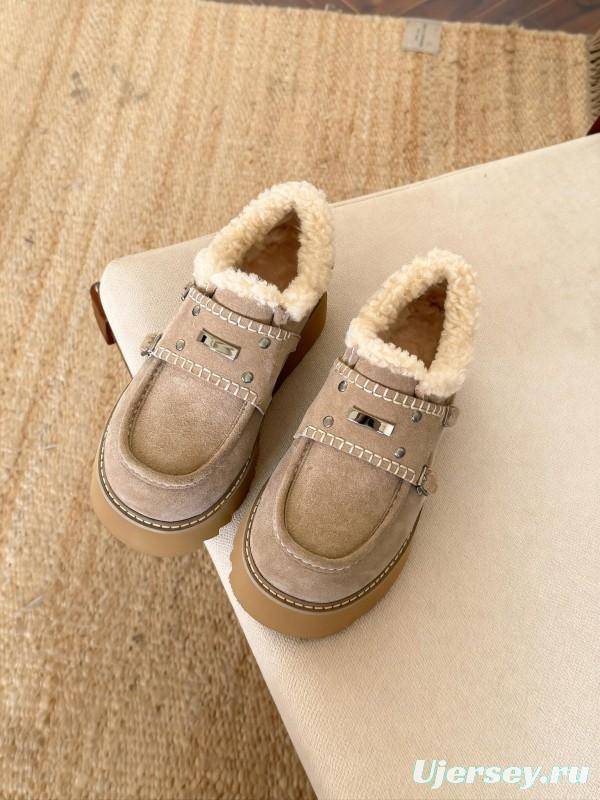 SugarSu Retro Platform Snow Boots Chunky Sole Casual Shoes - KFY00270