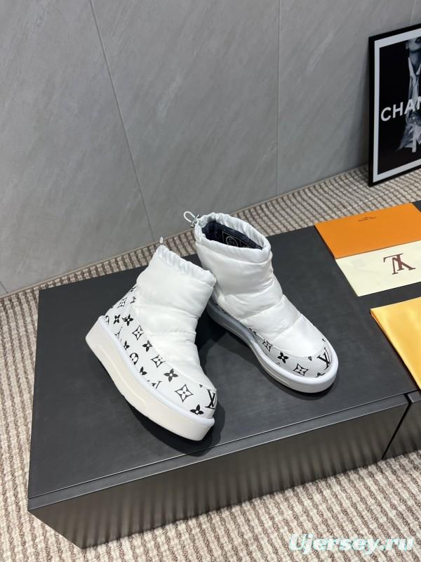 Louis Vuitton Fall/Winter 2025 Snow Boots Round Toe Thick Sole - KFY00310