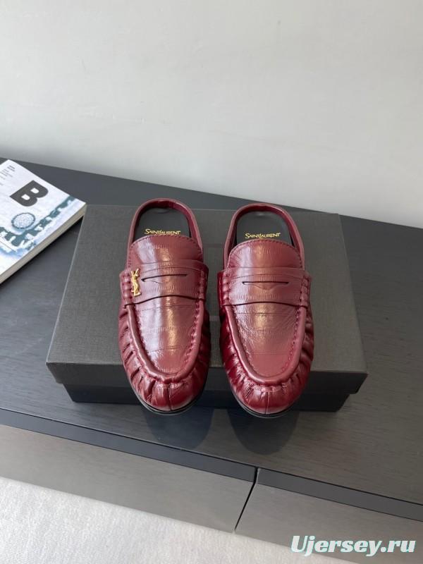 Saint Laurent Classic Loafer Mule Flats - KFY00320