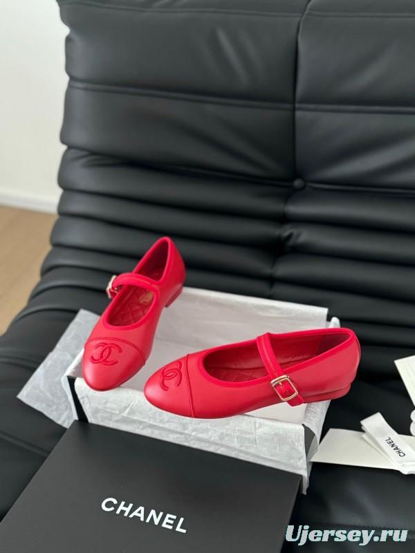 Chanel SS 2025 Runway Mary Jane Flats - LY00