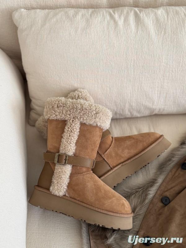 Adidas Curly Fur Thick Sole Little Knight Boots - AS00370