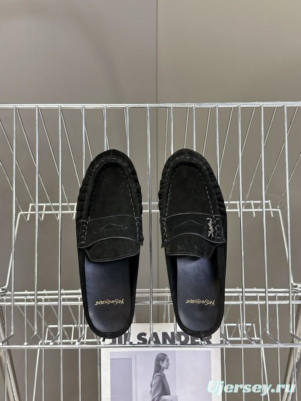 Saint Laurent Classic Loafer Mule Flats - KFY00320