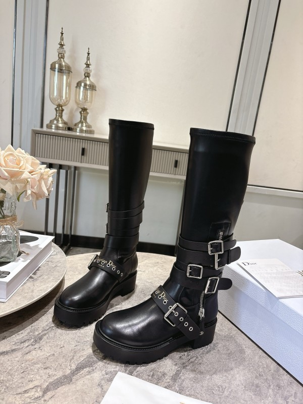 Dior Punk Style Strap Ankle Boots - KFY00470