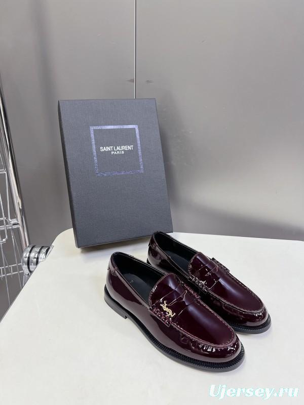 Saint Laurent 2025/SS Classic Loafer Leather Shoes - KFY00350