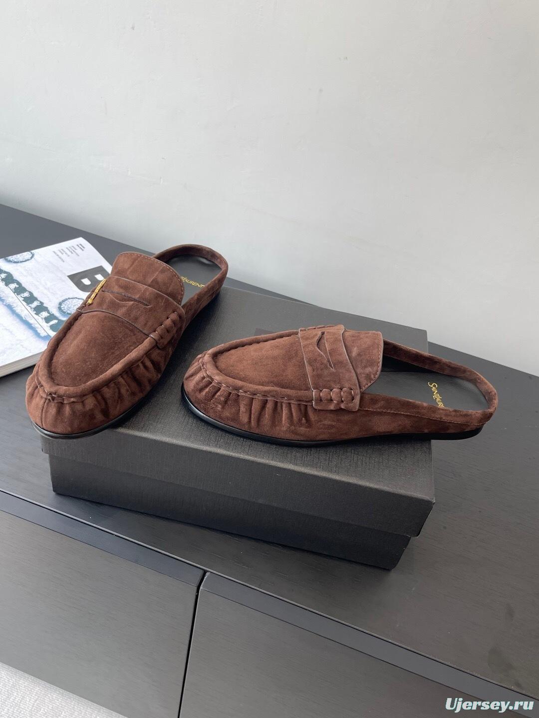 Saint Laurent Classic Loafer Mule Flats - KFY00320