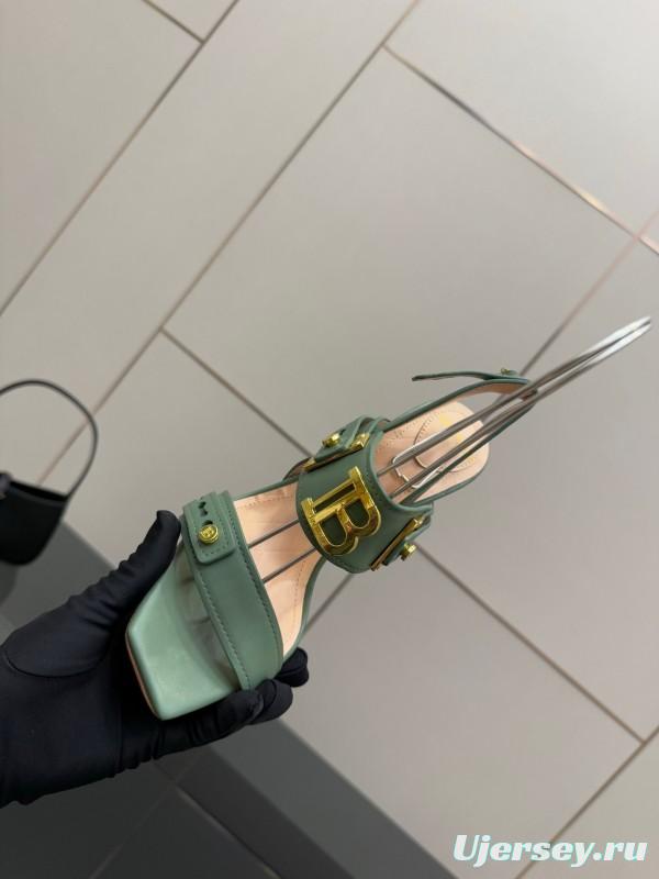 Balmain 2025/SS Metal Heel High Heel Sandals - KFY00320