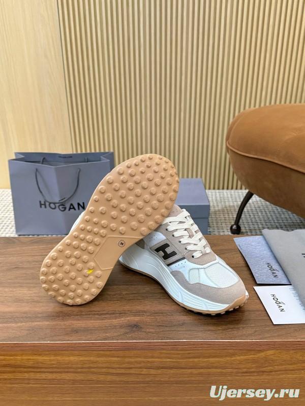 Hogan H-STRIPES Series Couple High Platform Chunky Dad Shoes Casual Sneakers - LY00370/LY00380