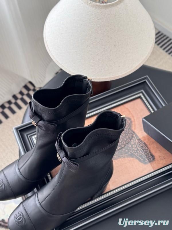 Chanel 2025 SS New Bow Ankle Boots - LY00