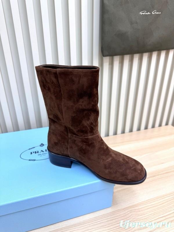 Prada 2025/SS Mid Boots - LY0370