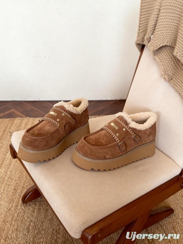 SugarSu Retro Snow Boots Platform Sole Casual Shoes - KFY00270