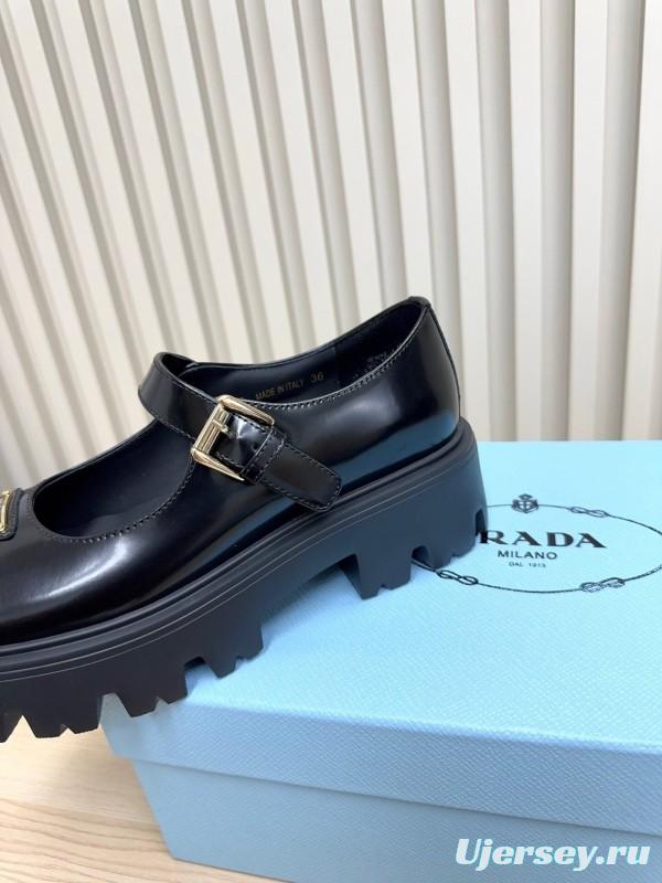 Prada 2025 SS Platform Mary Jane Shoes - LY00300