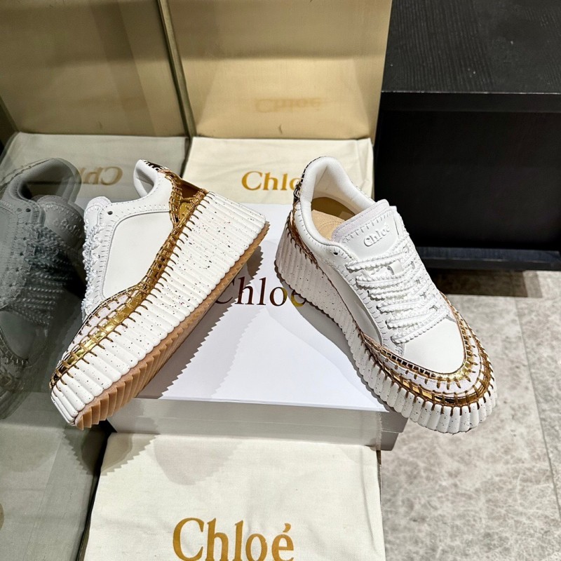 Chloe 2025/SS Stitched Mark Line Casual Shoes - LY00350