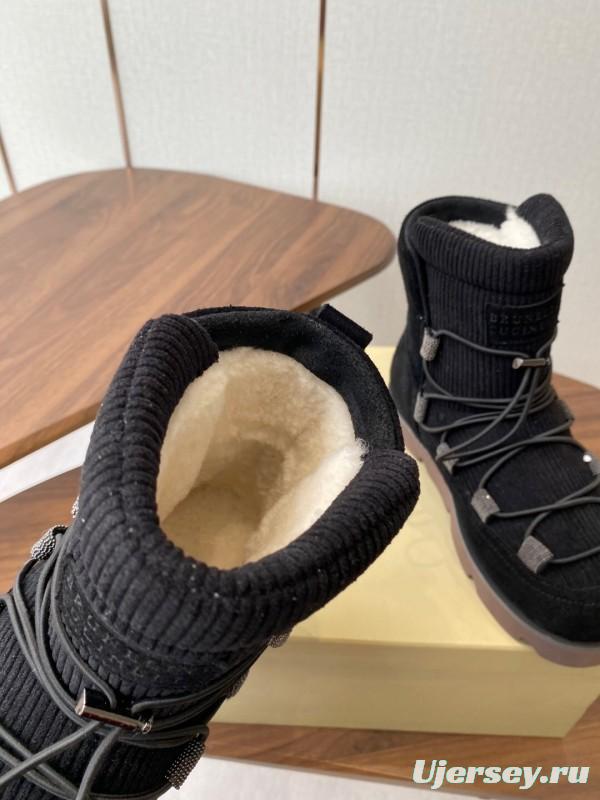 Brunello Cucinelli Open Walk Ankle Boot Winter Snow Boots - AS00410