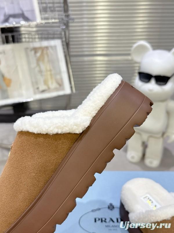 Prada Spring/Summer 2025 Iconic Shearling Slippers - KFY00280