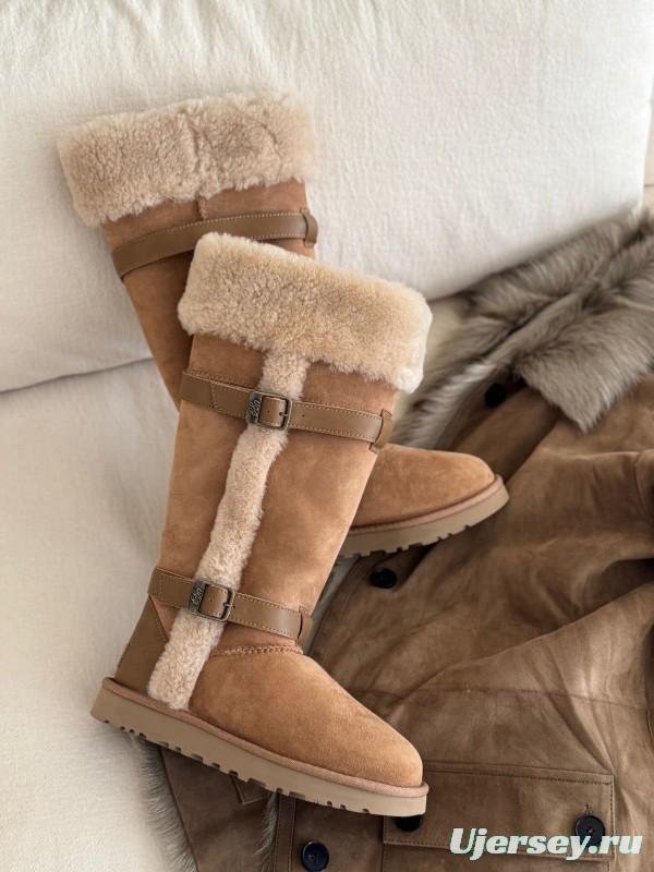 Adidas Curly Fur Thick Sole Little Knight Boots - AS00460