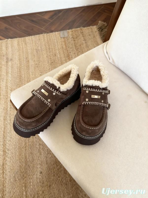 SugarSu Retro Platform Snow Boots with Chunky Sole for Height Increase - KFY00270