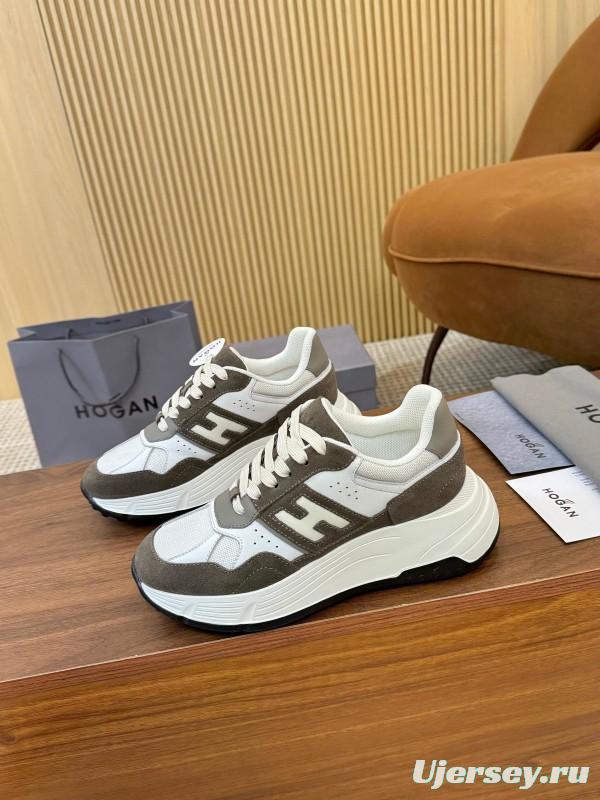 Hogan H-STRIPES Series Couple Thick Sole Dad Shoes Leisure Sneakers - LY00370/LY00380