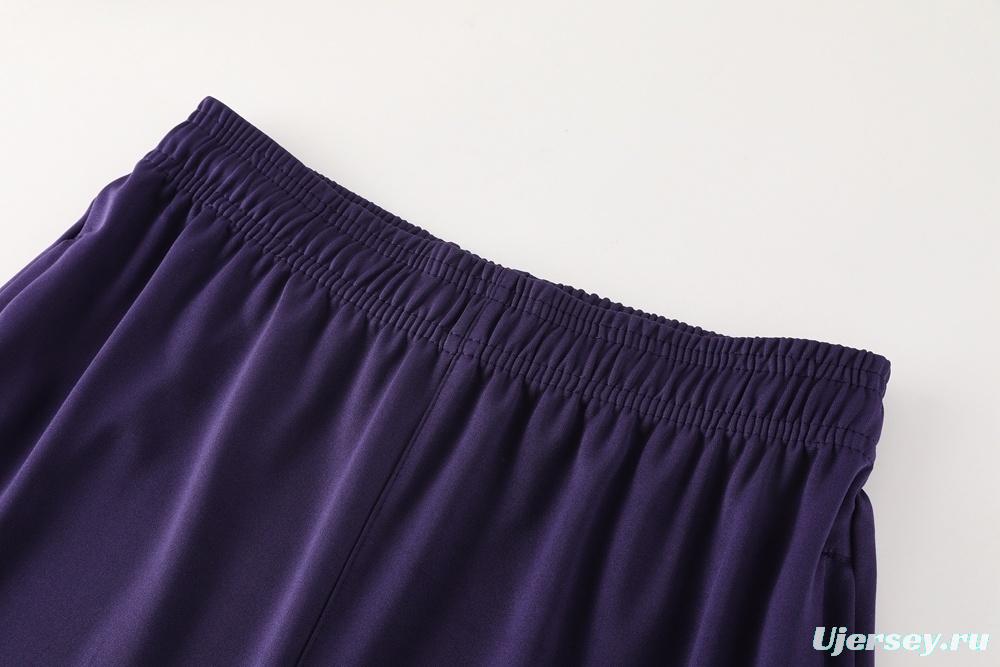 2025 England Purple Half Zipper Jacket+Long Pants