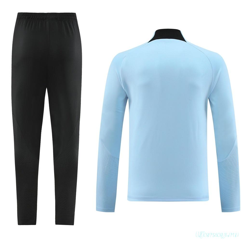 25/26 Inter Milan Sky Blue Half Zipper Jacket+Long Pants