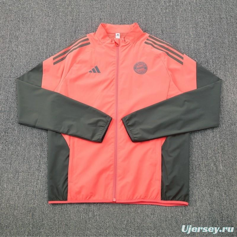 25/26 Bayern Munich Orange S-3XL Half Zipper Jacket+Long Pants