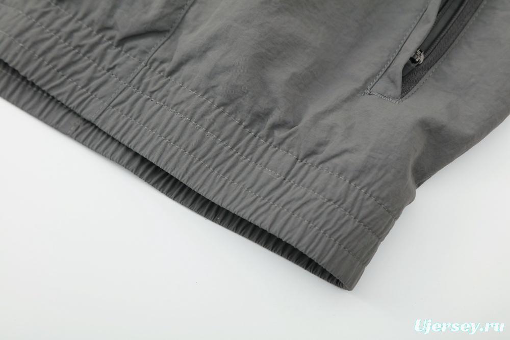 25/26 Real Madrid Grey S-3XL Half Zipper Jacket+Long Pants