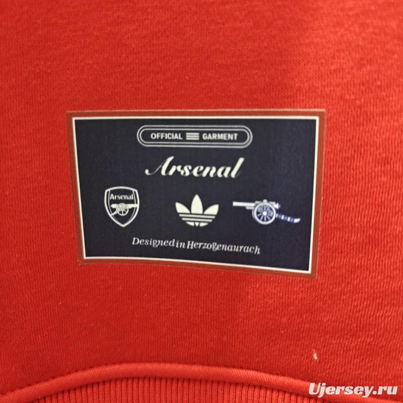 25/26 Arsenal Embroidered Logo Hoodie 7 Colors
