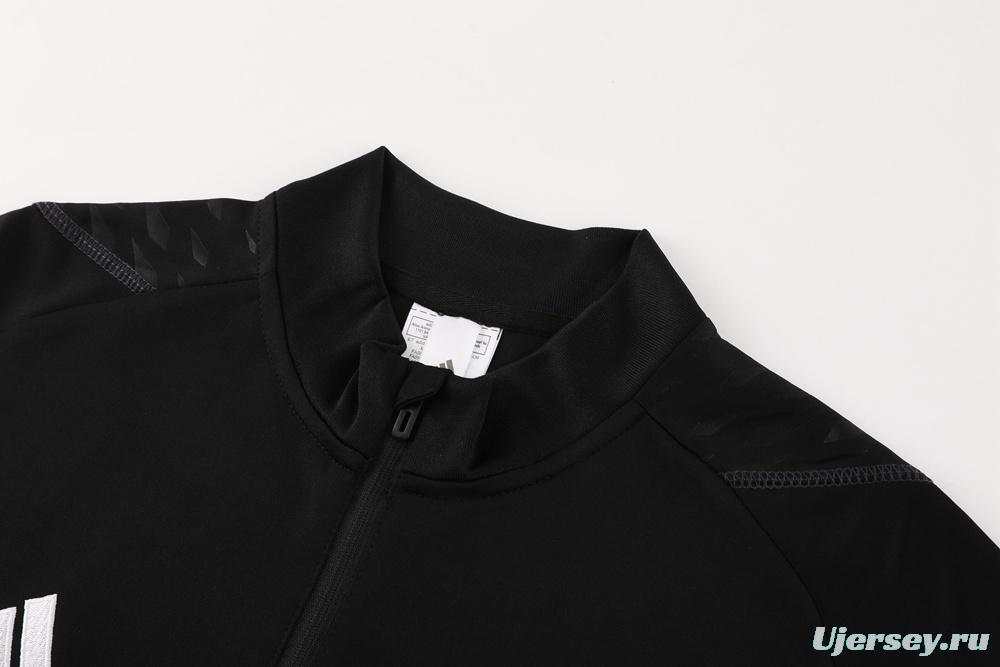 23/24 Turkey Black S-2XL Half Zipper Jacket+Long Pants