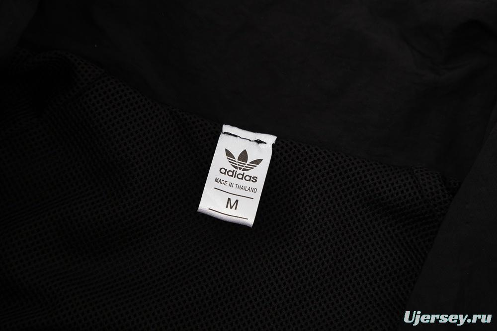 25/26 Manchester United Black Half Zipper Jacket+Long Pants S-3XL