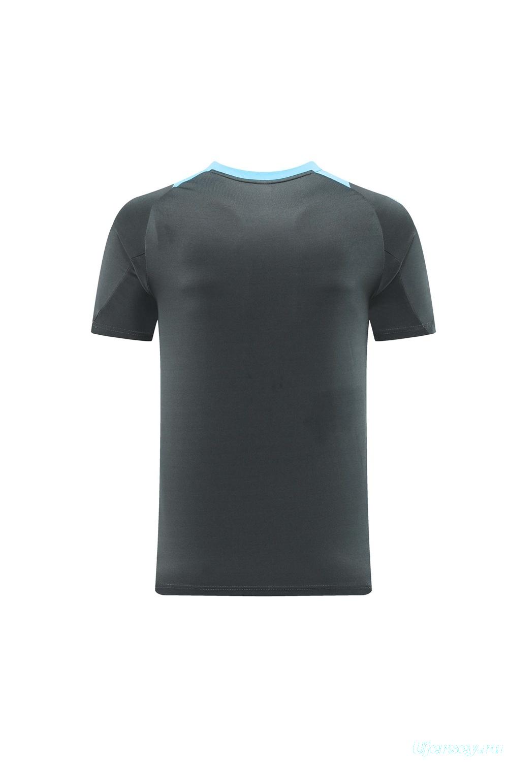 2025 Argentina Dark Gray Short Sleeve+Soccer Shorts