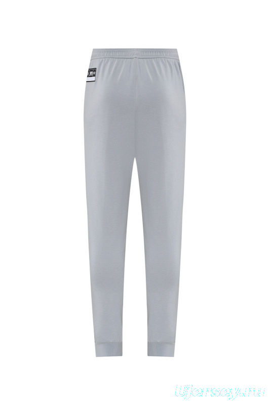 25/26 Manchester United Gray Half Zipper Jacket+Long Pants S-2XL