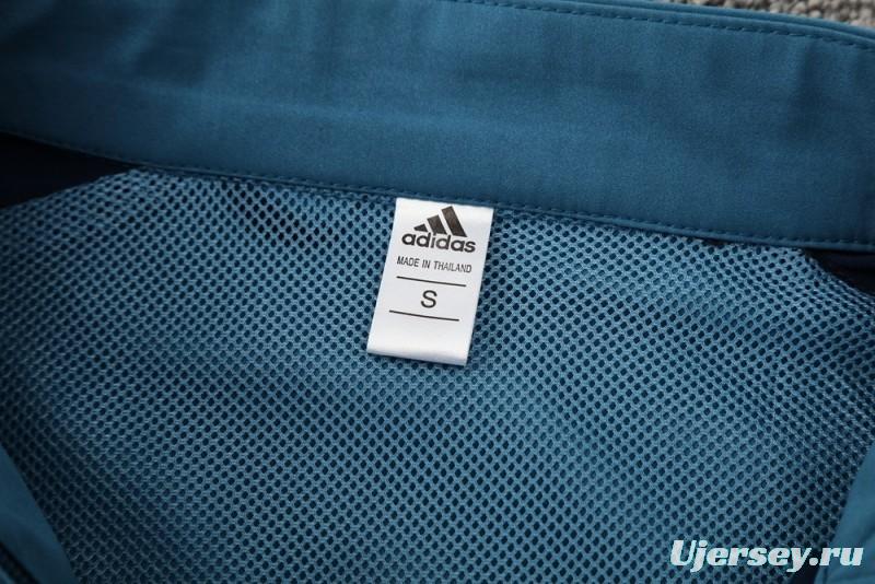 25/26 Arsenal Blue Full Zipper Jacket+Long Pants S-3XL