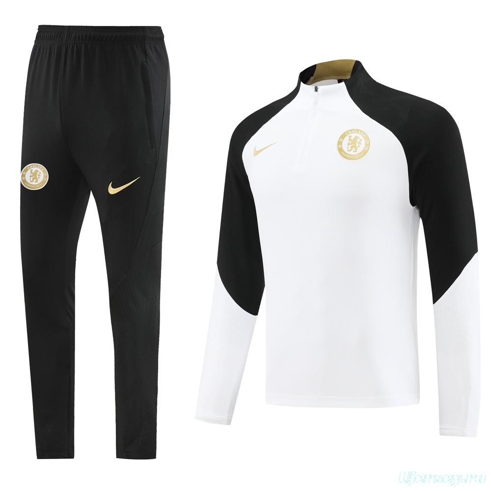 25/26 Chelsea White Half Zipper Jacket+Long Pants